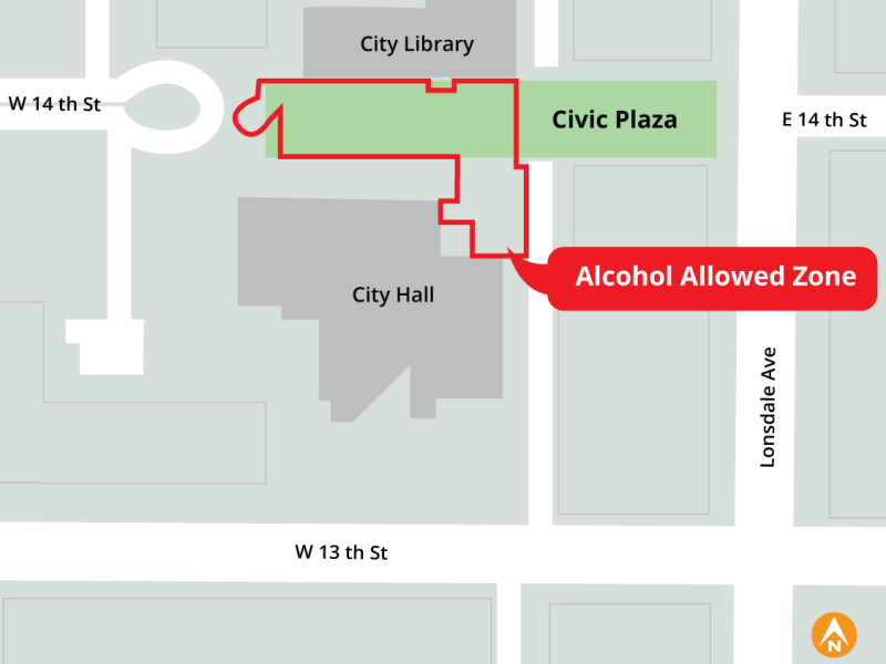 Civic Plaza - Alcohol Allowed Zones