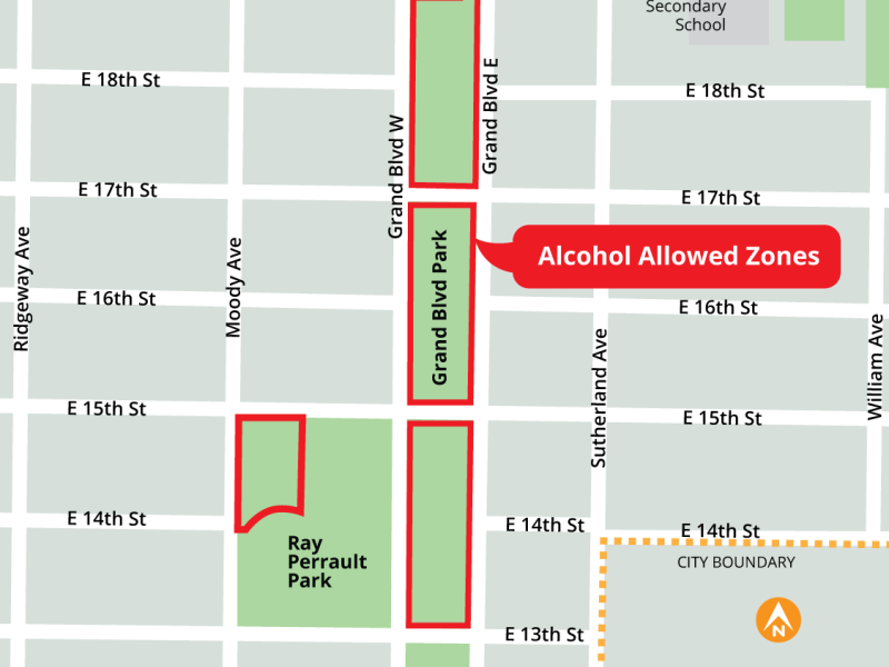 Grand Boulevard - Alcohol Allowed Zones