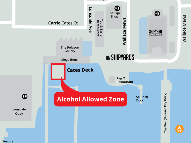 Cates Deck - Alcohol Allowed Zones