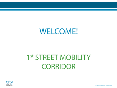 1st Street Mobility Corridor - Page 1